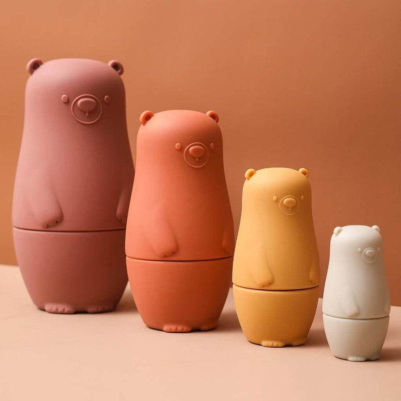 4 Piece Silicone Russian Bear Dolls