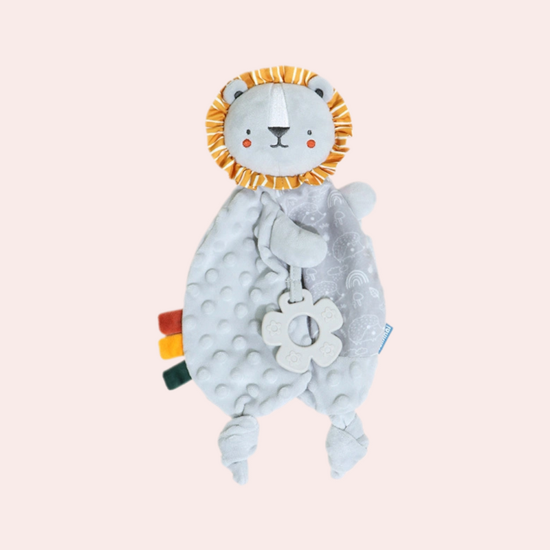 Paninho de Apego Calmante para Bebê – Manta de Conforto com Mordedor Suave (0–3 anos)