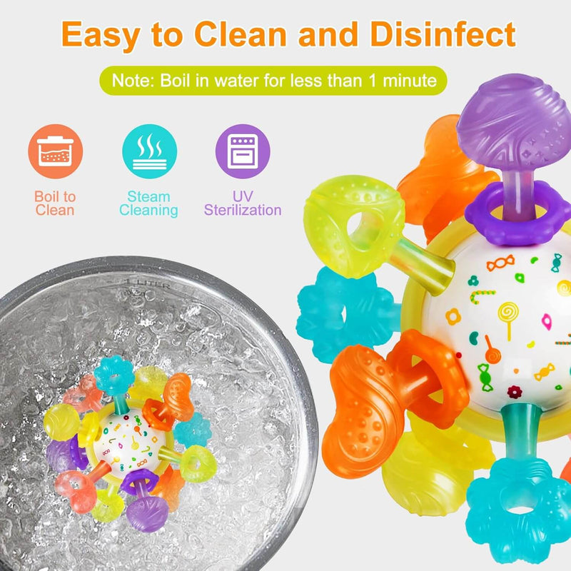 Baby Montessori Sensory Teether Toy