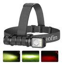 Lanterna de Cabeça Sofirn HS42 - 2100 Lúmens, LED Múltiplo, Recarregável