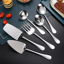Kit Utensílios de Cozinha 6 Peças em Aço Inox Dourado e Prata