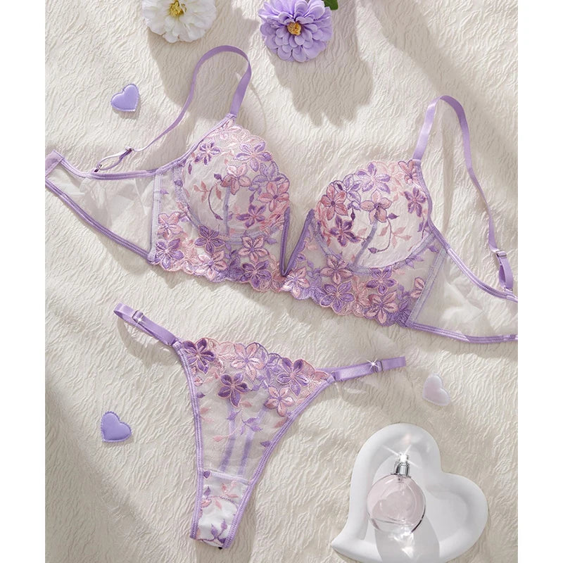 Lingerie Violet Blossom