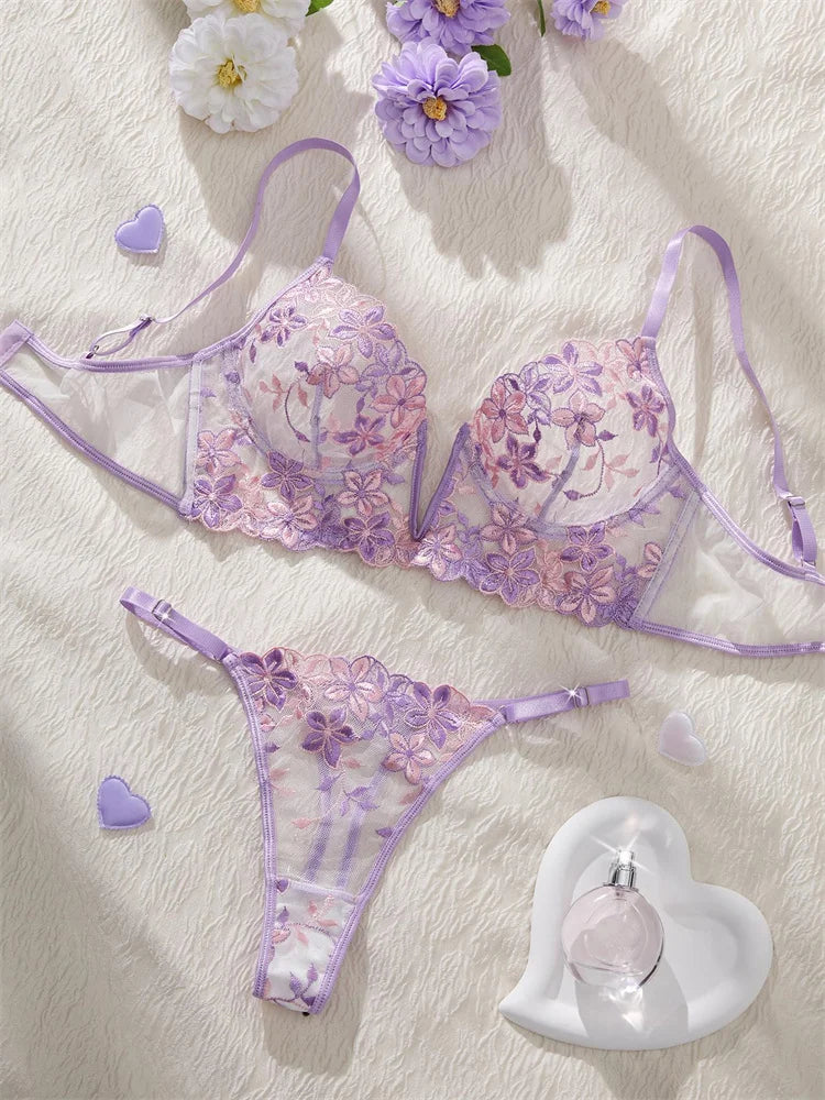 Lingerie Violet Blossom