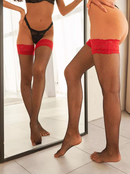 Meia-Calça Sensual Red Lace